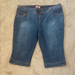 Nobo Blue Denim Capri Jeans Junior 17